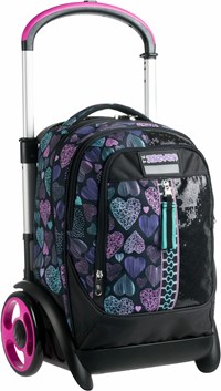 Zaino scuola Trolley Tyre Seven Rosegrove Girl, Jet Black, 34 lt