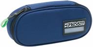 Bustina Astuccio Round Plus Seven Freethink Unisex, Blue Deep - 23 x 10 x 5,5 cm