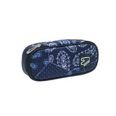 Astuccio Pencil Bag Round Plus Seven Blue Cashmere, Blue Marine - 23 x 10 x 5,5 cm - 3