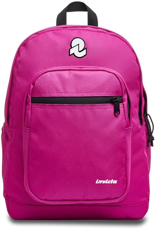 Zaino scuola Jelek Plain Invicta Backpack Grs, Festival Fuchsia - 32 x 43 x 25 cm