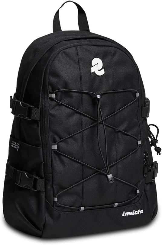 Zaino scuola Invict-Act Invicta Backpack, Jet Black - 31 x 47 x 19 cm -  Invicta - Cartoleria e scuola | IBS