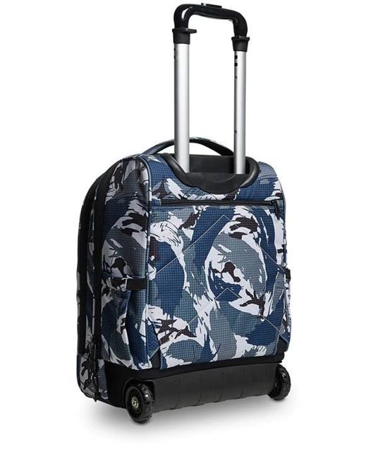 Zaino Trolley Invicta New Bump Fantasy Military Camo Blue 2 Ruote Alta Capacita'' - 2