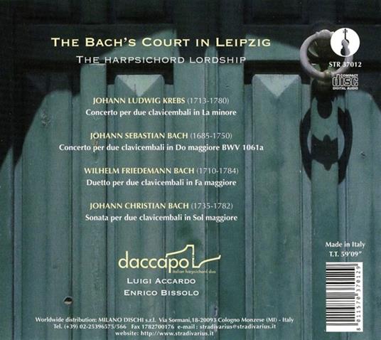 The Bach's Court in Leipzig - CD Audio di Johann Ludwig Krebs - 2