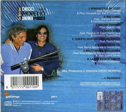 Canzoni di Buongusto vol.1 (Digipack) - CD Audio di Diego Moreno - 2