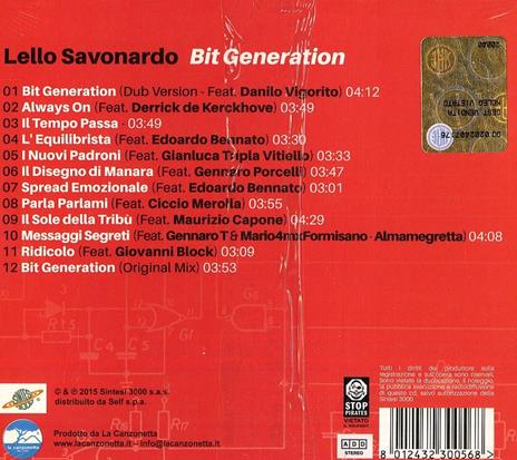 Bit Gener@tion - CD Audio di Lello Savonardo - 2