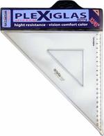 Squadra Fara Plexiglas Crystal 45° 32cm