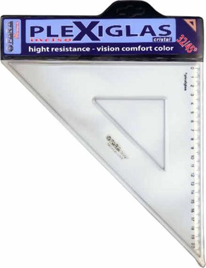 Squadra Fara Plexiglas Crystal 60° 37cm