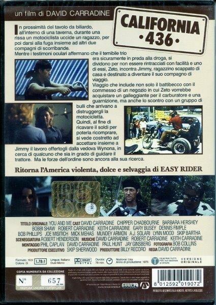 California 436<span>.</span> Edizione limitata e numerata di David Carradine - DVD - 2