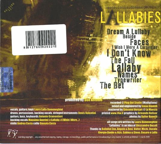 Lallabies - CD Audio di Laura Domeneghini - 2