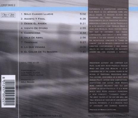 Desde El Anden - CD Audio di Luis Rizzo - 2