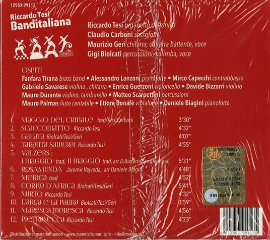Maggio - CD Audio di Riccardo Tesi & Banditaliana - 2