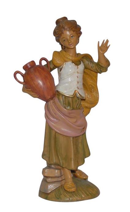 Pastorella Con Brocca 30 Cm In Resina Euromarchi Statuina Presepe