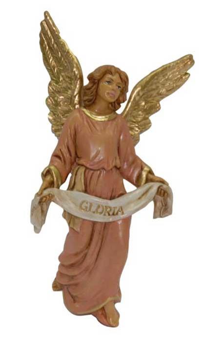 Angelo Gloria 30cm In Resina Euromarchi Statuina Presepe