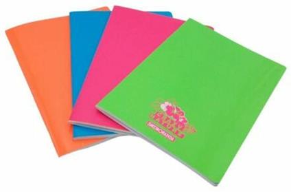 Quaderno Maxi A4 Smemoranda Crazy Fluo 100 gr. 1 rigo