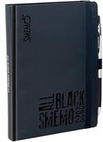 Diario Smemo All Black 2023, 12 mesi, giornaliero - 12 x 16,5 cm