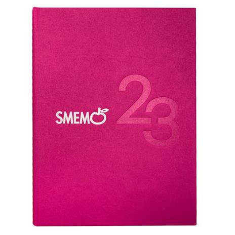 Diario Smemo 2023, 16 mesi, rosa - 13 x 17,7 cm