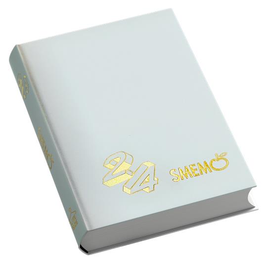 Diario Smemo Lite 16 mesi, 2024, Bianco - 12,1 x 16,5 cm