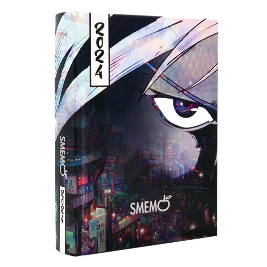 Diario Smemo 16 mesi, 2024, Manga Special Edition - Soggetto Cyber Punnk -  11 x 15 cm - Smemoranda - Cartoleria e scuola