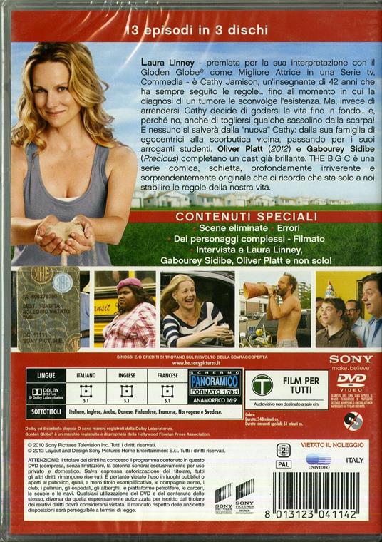 The Big C. Stagione 1 (3 DVD) di Bill Condon,Michael Engler,Craig Zisk - DVD - 2