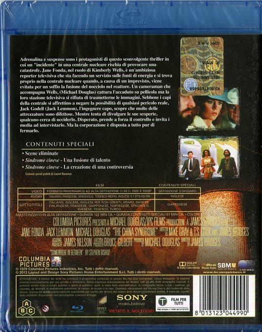Sindrome cinese di James Bridges - Blu-ray - 2
