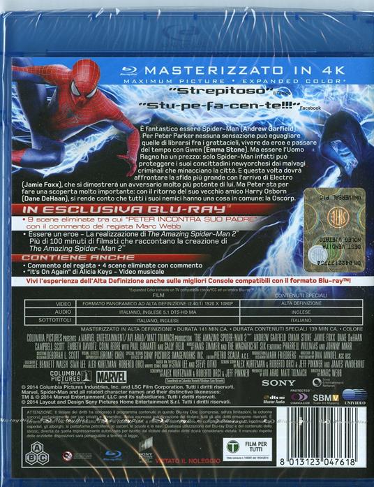 The Amazing Spider-Man 2. Il potere di Electro - Blu-ray - Film di