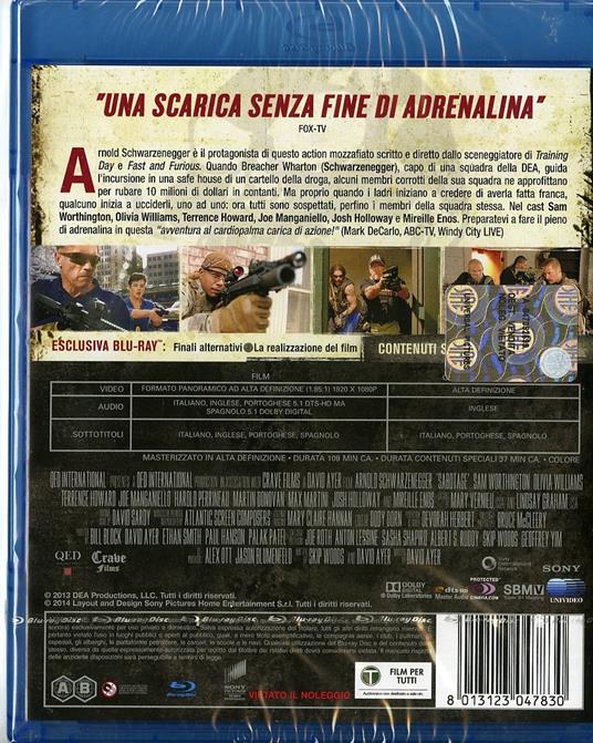 Sabotage di David Ayer - Blu-ray - 2