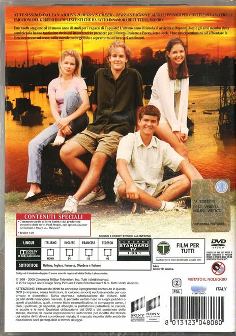 Dawson's Creek. Stagione 3 (6 DVD) di Lou Antonio,Allan Arkush,John Behring - DVD - 2