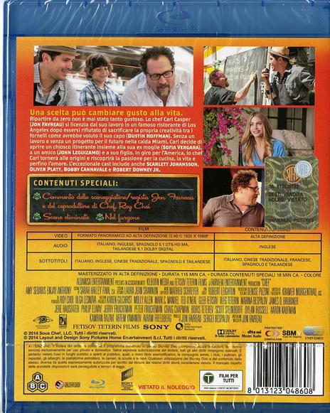 Chef. La ricetta perfetta di Jon Favreau - Blu-ray - 2