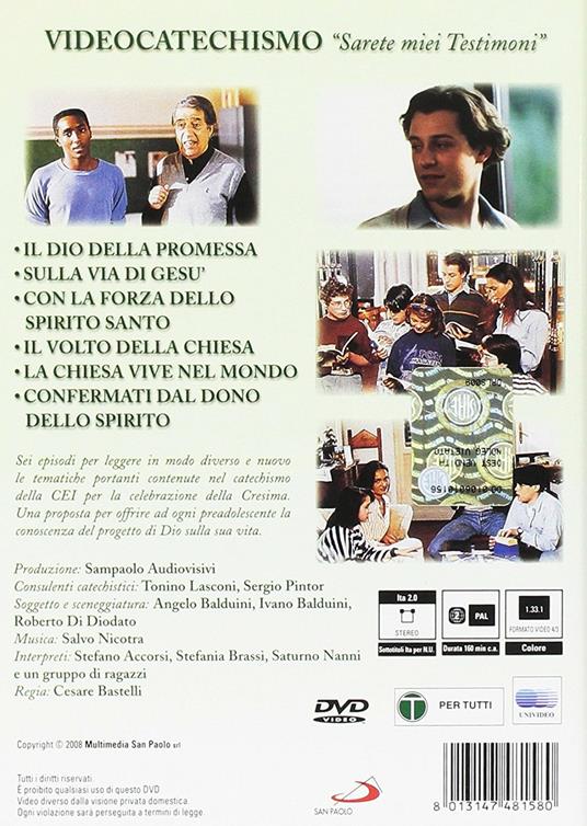 Videocatechismo. Sarete miei testimoni di Cesare Bastelli - DVD - 2