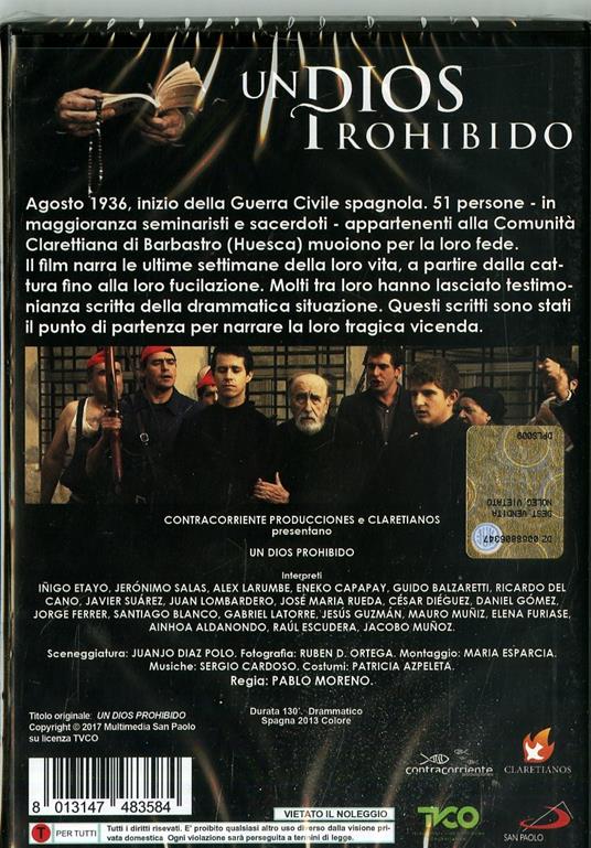 Un Dios Prohibido (DVD) di Pablo Moreno - DVD - 2