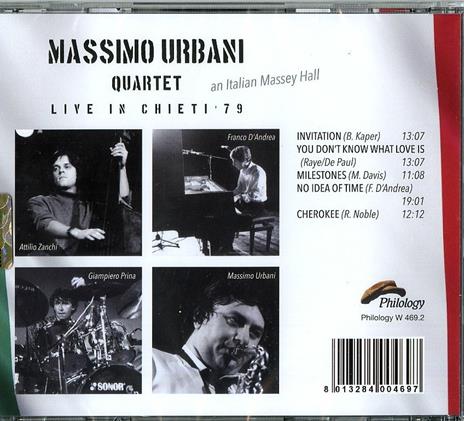 Live in Chieti 1979 - CD Audio di Massimo Urbani - 2