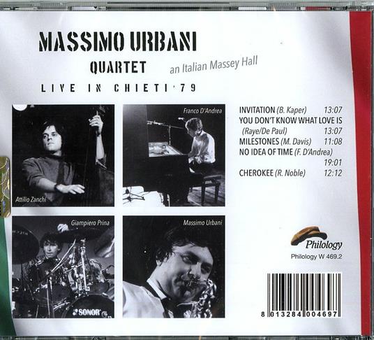 Live in Chieti 1979 - CD Audio di Massimo Urbani - 2