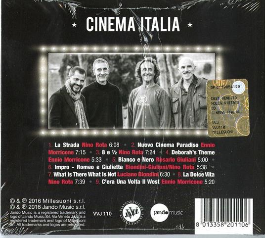 Cinema Italia - CD Audio di Enzo Pietropaoli,Michele Rabbia,Rosario Giuliani,Luciano Biondini - 2