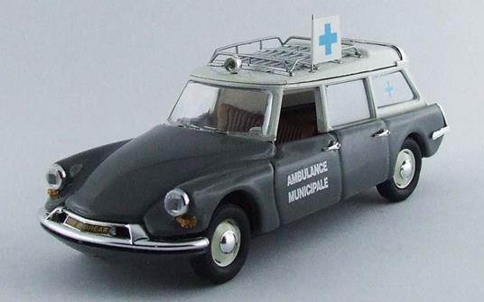 Citroen Ds19 Ambulance Municipale 1962 Grey 1:43 Model Ri4447 - 2