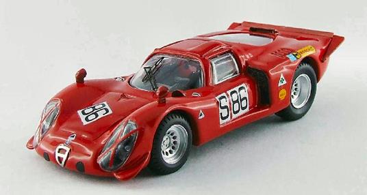 Alfa Romeo 33.2 #86 15Th Nurburgring 1969 Vaccarella / De Adamich 1:43 Model Bt9514 - 2