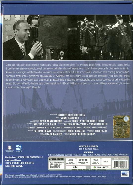 L' arma più forte. L'uomo che inventò Cinecittà. Con libro (DVD) di Vanni Gandolfo - DVD - 2