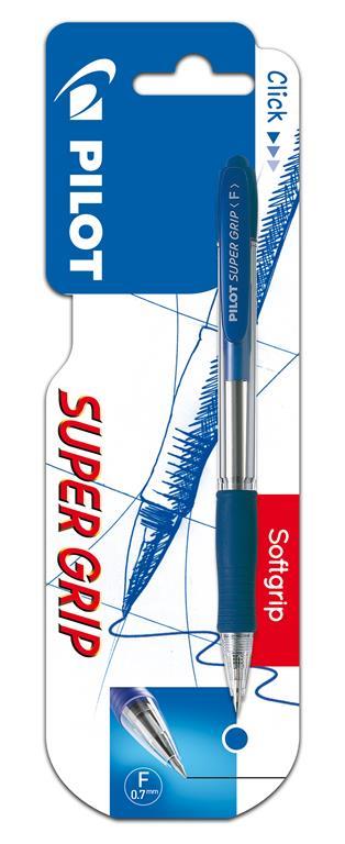 Pilot Penna A Sfera A Punta Fine Supergrip Blu