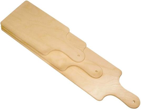 DAC Forniture - Tagliere 40 cm per pizza in betulla con 4 piedini