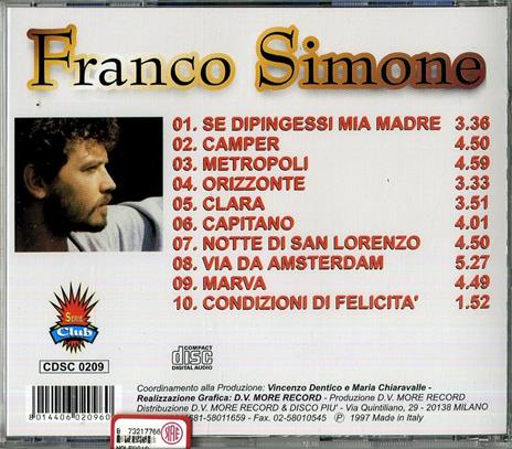 Se dipingessi mia madre - CD Audio di Franco Simone - 2