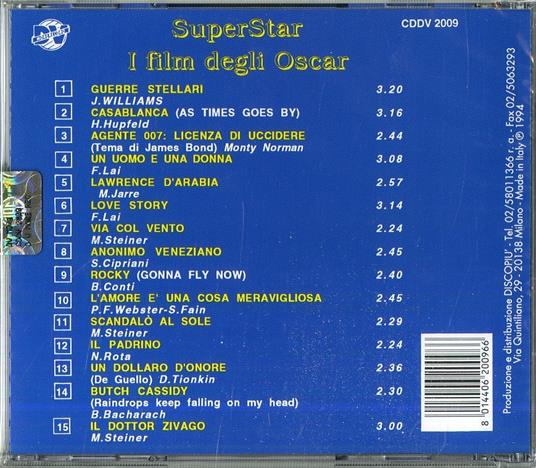 Superstar. I Film Degli Oscar (Colonna sonora) - CD Audio - 2