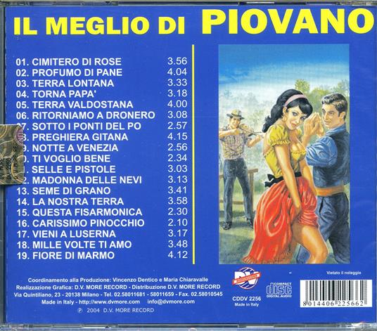 Cimitero di rose - Mario Piovano - CD | IBS