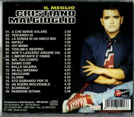 Il meglio - CD Audio di Cristiano Malgioglio - 2