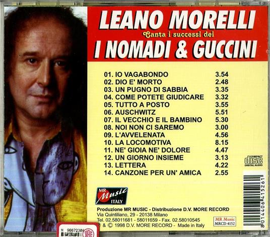 Canta i successi dei Nomadi e Guccini - CD Audio di Leano Morelli - 2