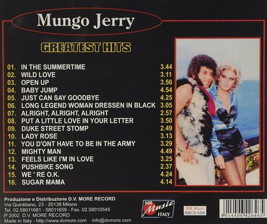 Greatest Hits - CD Audio di Mungo Jerry - 2