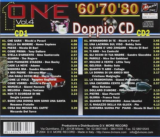 One '60 '70 '80 vol.4 - CD Audio - 2