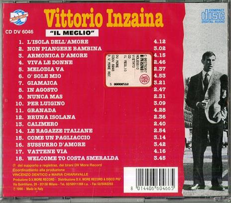 Il meglio - CD Audio di Vittorio Inzaina - 2