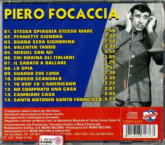 Stessa spiaggia, stesso mare - CD Audio di Piero Focaccia - 2