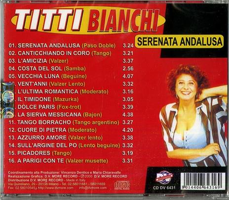 Serenata andalusa - CD Audio di Titti Bianchi - 2