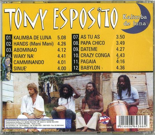 Kalimba de Luna - Tony Esposito - CD | IBS