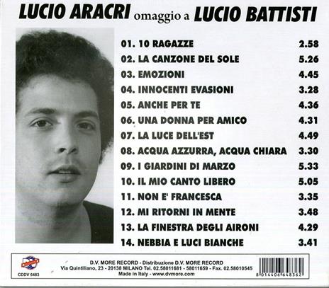 Omaggio a Battisti - CD Audio di Lucio Aracri - 2